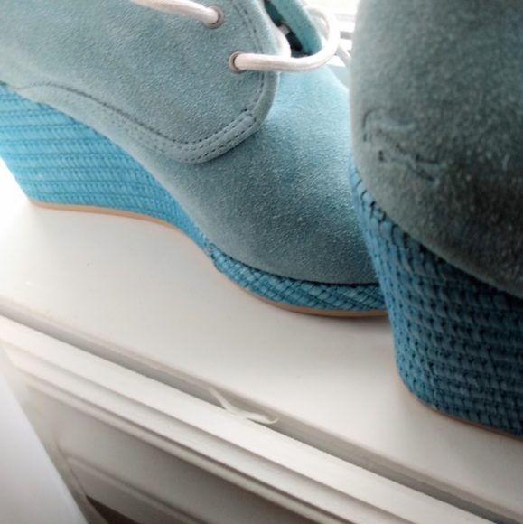 Lactoste light blue wedge shoe - Picture 3 of 5